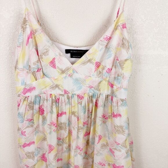 BCBG Y2K Babydoll Silk Dress XS Pink Fairy - Picture 2 of 7